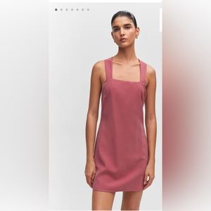 Dusty rose colored mini dress